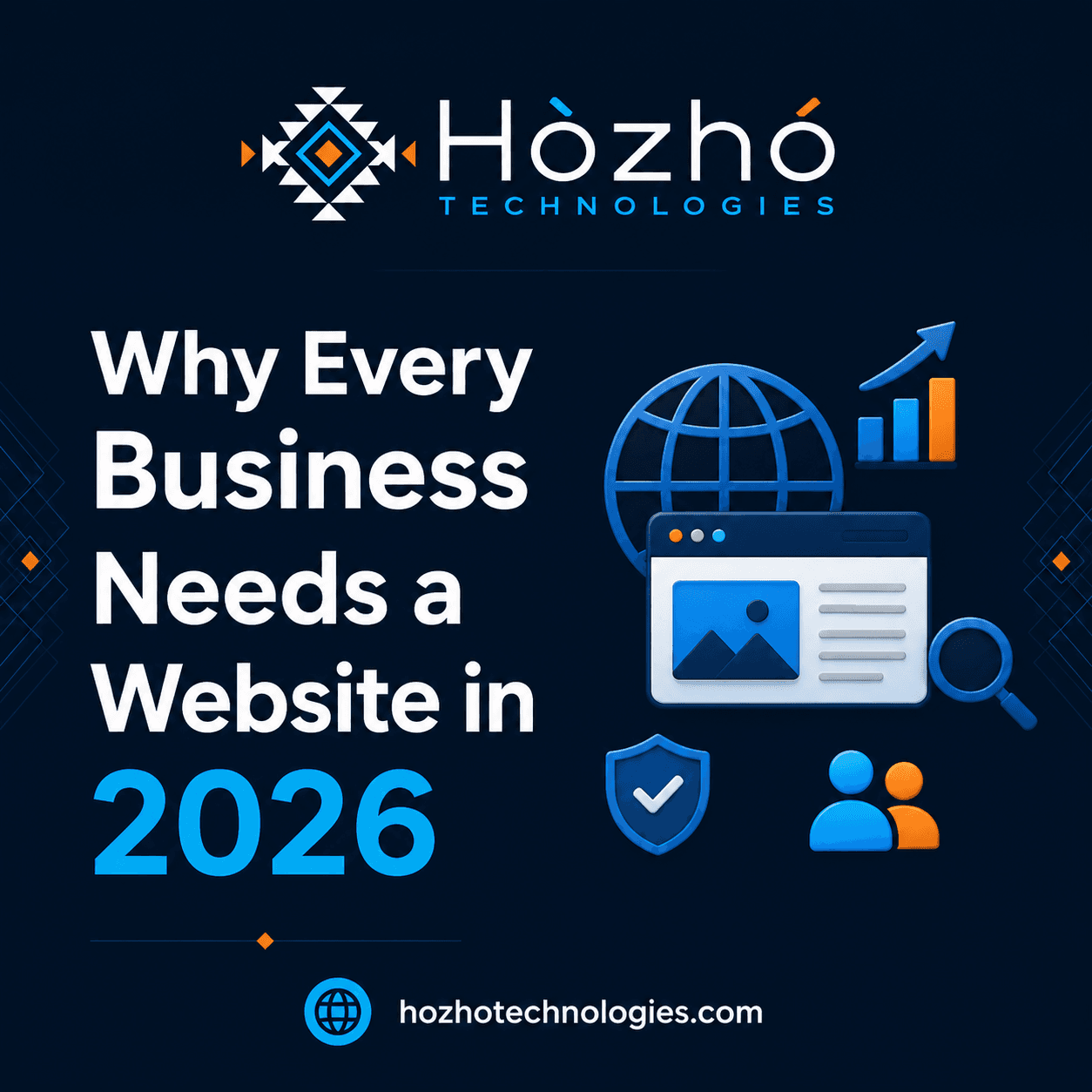 Hózhó Technologies July 2026 campaign explaining why every business needs a website